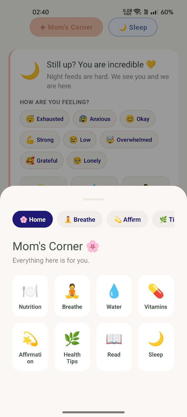 Ourlio Mom's Corner: mood, water, vitamins and rest